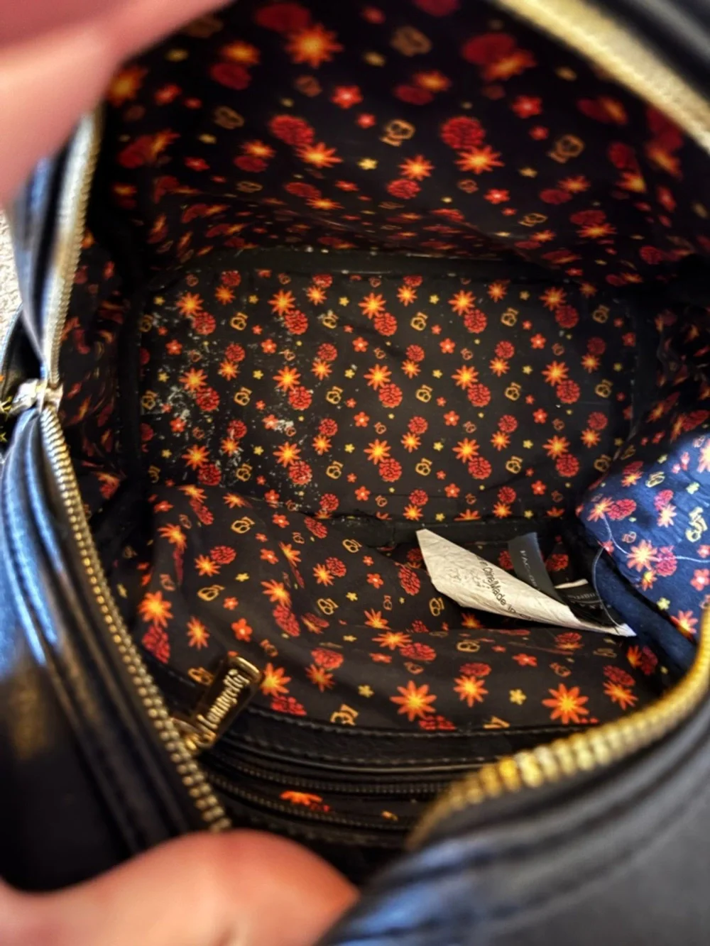 Loungefly Black Floral "Remember Me" Mini Backpack - Pixar - Picture 5 of 5